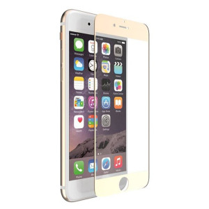 X-Doria Aster Tempered Glass - Szkło ochronne 9H 0,33mm iPhone 7 (złota ram