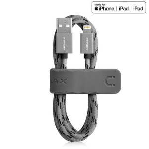 Momax Elite link - Kabel połączeniowy USB do Lightning MFi + elastyczny sto