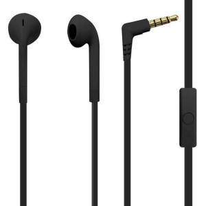 PURO ICON Stereo Earphones - Słuchawki z płaskim kablem z mikrofonem i pilo