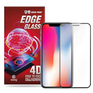 Crong Edge Glass 4D Full Glue - Szkło hartowane na cały ekran iPhone 11 Pro