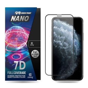 Crong 7D Nano Flexible Glass – Szkło hybrydowe 9H na cały ekran iPhone 11 P