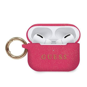 Etui Guess GUACAPSILGLFU AirPods Pro cover fuksja/fuschia Silicone