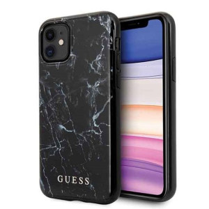 Etui Guess GUHCN61PCUMABK iPhone 11 czarny/black Marble