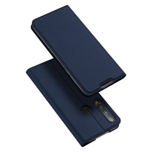 Etui HUAWEI P40 LITE E z klapką Dux Ducis skórzane Skin Leather granatowe