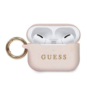 Etui Guess GUACAPSILGLLP AirPods Pro cover jasnoróżowy/pink Silicone