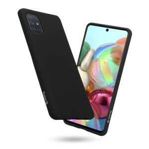 Crong Color Cover - Etui Samsung Galaxy A71 (czarny)