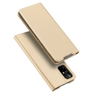 Etui SAMSUNG GALAXY S20+ PLUS z klapką Dux Ducis skórzane Skin Leather złot