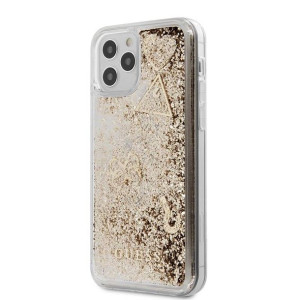 Oryginalne Etui IPHONE 12 / 12 PRO 6,1" Guess GUHCP12MGLHFLGO przelewany br