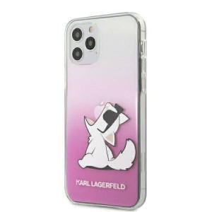 Karl Lagerfeld KLHCP12LCFNRCPI iPhone 12 6,7" Pro Max różowy/pink hardcase