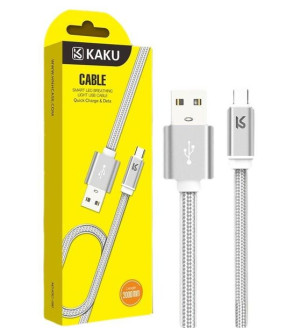 Kabel USB Typ C 2.8A 2m Szybkie ładowanie KAKU (KSC-090) szary