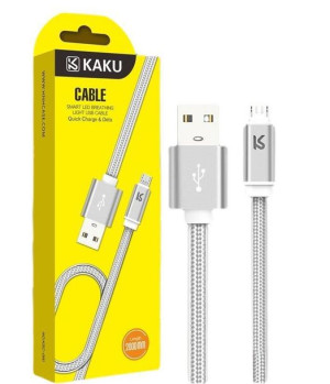 Kabel Micro USB 2.8A 2m Szybkie ładowanie KAKU (KSC-090) szary