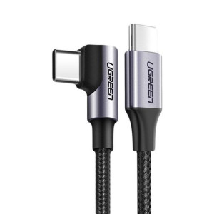 Ugreen kątowy kabel przewód USB Typ C - USB Typ C Power Delivery 60 W 20 V
