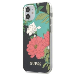 Guess GUHCP12SIMLFL01 iPhone 12 mini 5,4" czarny/black N°1 Flower Collectio