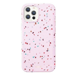 UNIQ Coehl Terrazzo etui na iPhone 12 Pro / iPhone 12 różowy