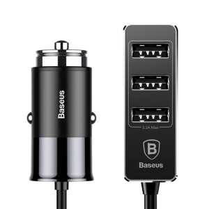 Baseus Enjoy Together ładowarka samochodowa z przedłużaczem hubem 4x USB 5.