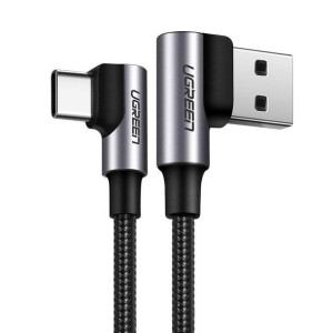 Ugreen kątowy kabel przewód USB - USB Typ C Quick Charge 3.0 QC3.0 3 A 0,5