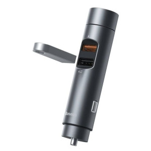 Baseus Transmiter FM Bluetooth 5.0 ładowarka samochodowa 2x USB 3 A 18 W PP