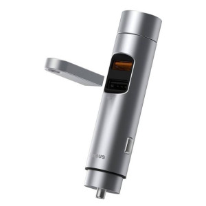 Baseus Transmiter FM Bluetooth 5.0 ładowarka samochodowa 2x USB 3 A 18 W PP