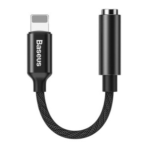 Baseus L3 adapter audio przejściówka z Lightning na mini jack 3,5 mm czarny