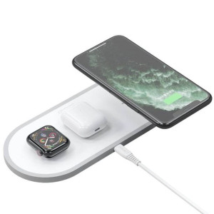 Dudao 3w1 ładowarka bezprzewodowa Qi do telefonu / słuchawek AirPods / Appl
