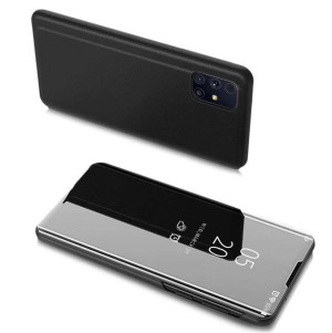 Clear View Case futerał etui z klapką Samsung Galaxy M51 czarny