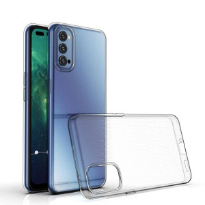 Żelowy pokrowiec etui Ultra Clear 0.5mm Oppo Reno 4 przezroczysty
