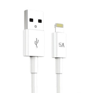 Kabel USB iPhone Lightning 5A 1.2m Szybkie ładowanie i Transfer danych KAKU