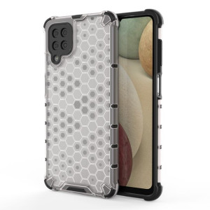 Honeycomb etui pancerny pokrowiec z żelową ramką Samsung Galaxy A12 przezro