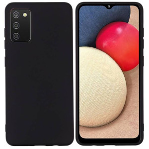 Etui SAMSUNG GALAXY A02S Silicone case elastyczne silikonowe czarne