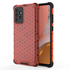 Honeycomb etui pancerny pokrowiec z żelową ramką Samsung Galaxy A72 4G czer