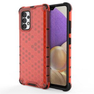 Honeycomb etui pancerny pokrowiec z żelową ramką Samsung Galaxy A32 4G czer