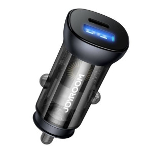 Joyroom szybka ładowarka samochodowa USB Typ C / USB 38 W 3 A Power Deliver