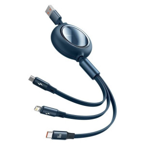 Baseus Bright Mirror zwijany kabel przewód 3w1 USB - micro USB/ USB Typ C/