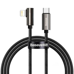 Baseus Legend kątowy nylonowy kabel przewód USB Typ C - Lightning dla gracz