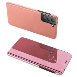 Clear View Case futerał etui z klapką Xiaomi Mi 11 różowy
