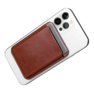 iCarer skórzane magnetyczne etui portfel na karty do iPhone 12 / 13 (Pro /