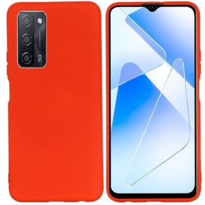 Etui OPPO A54 5G / A74 5G / A93 5G Silicone case elastyczne silikonowe czer