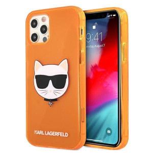 Karl Lagerfeld KLHCP12MCHTRO iPhone 12/12 Pro 6,1" pomarańczowy/orange hard
