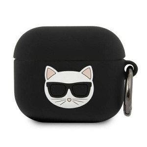 Karl Lagerfeld KLACA3SILCHBK AirPods 3 cover czarny/black Silicone Choupett