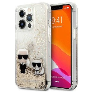Karl Lagerfeld KLHCP13XGKCD iPhone 13 Pro Max 6,7" złoty/gold hardcase Liqu