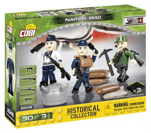 Cobi HC WWII 2046 Figurki Narvik 1940 30KL/3Fig