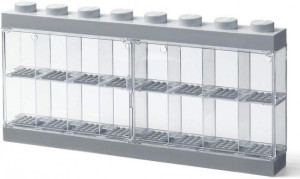 Lego Minifigure Display Case na 16 Figurek szary