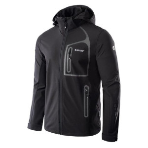 Męska kurtka softshell Hi-Tec Nils czarna rozmiar rozmiar L