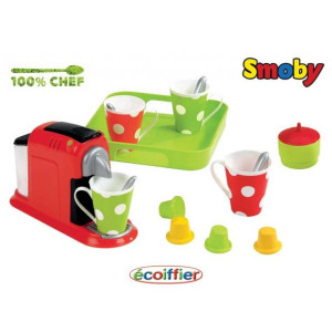 Smoby Ecoiffier Ekspres do kawy z akcesoriami