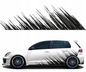 Naklejka Motyw Na Auto Zacieki Mazie 210x60cm 2x
