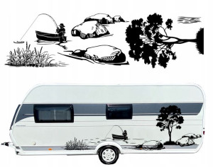 Naklejki Na Campera Busa Przyczepę Motyw 94x340cm