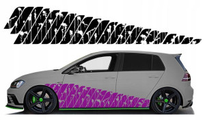 Naklejka Motyw Na Auto Zacieki 2x 43x 240cm