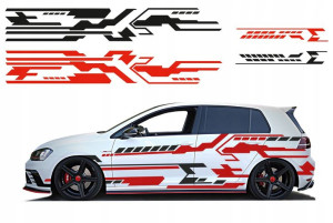 MOTYW na Auto CAMO kamuflaż NAKLEJKI 3-arkusze