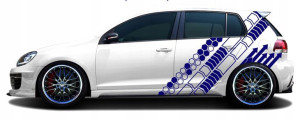 NAKLEJKI na Auto MOTYW GRAFIKI 4 arkusze KOLORY