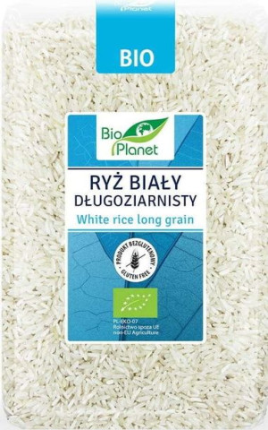Ryż Biały Długoziarnisty Bezglutenowy Bio 1 Kg - Bio Planet